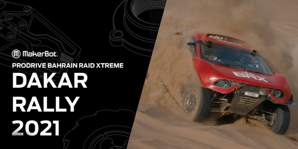 Bahrain Raid Extreme use MakerBot to print parts during Dakar Rally