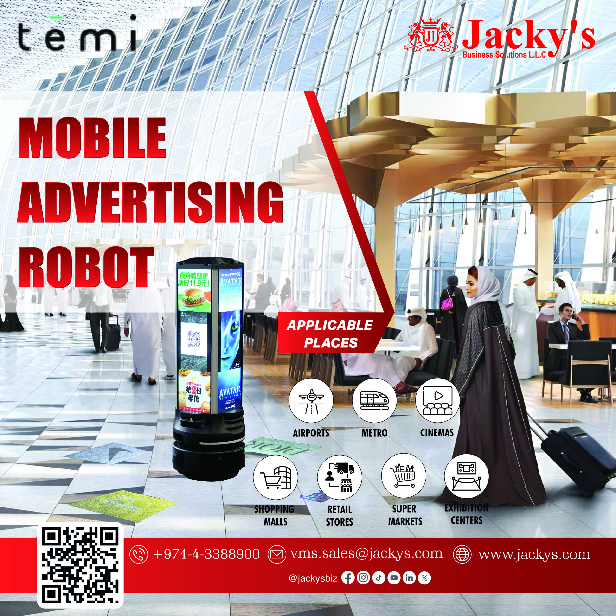 mobile advertising robot